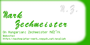mark zechmeister business card